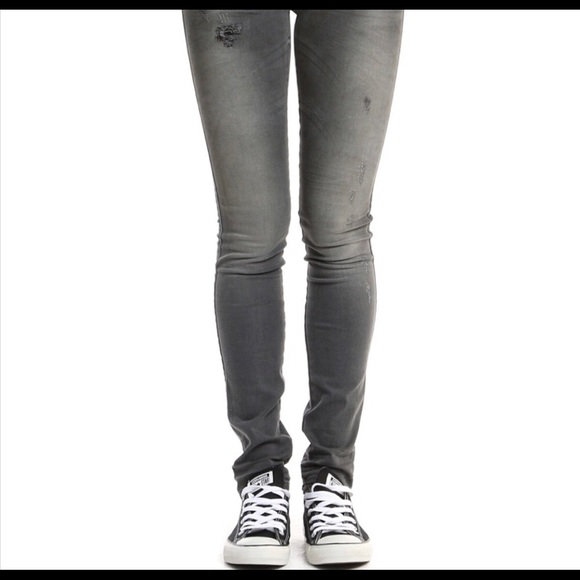 Diesel Grey-Black Skinny Jeans - Picture 4 of 10